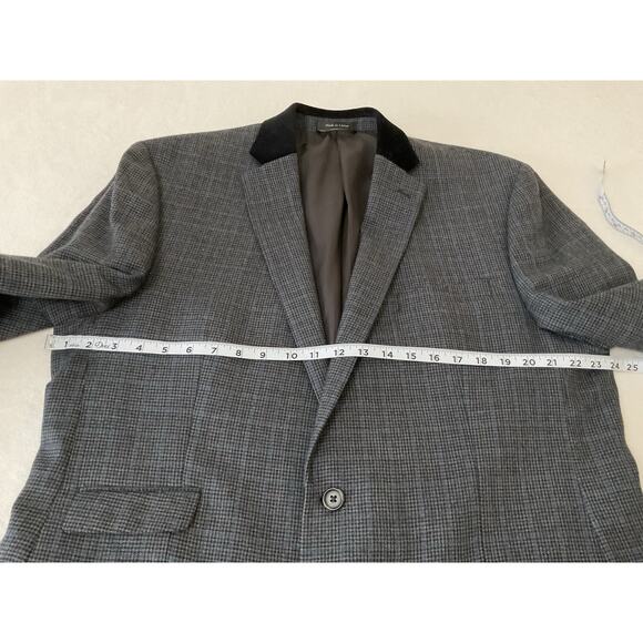 Polo Ralph Lauren  46L Houndstooth 100% Wool 2 Button Blazer Jacket - Picture 13 of 15